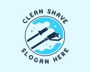 Pressure Washer Clean logo design