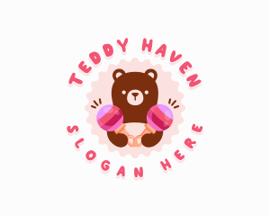 Baby Bear Rattle logo design