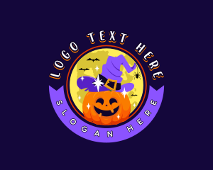 Halloween Pumpkin Moon logo