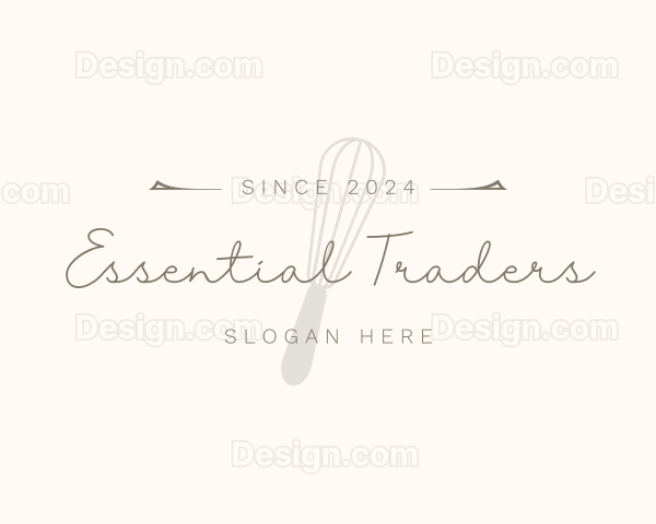 Elegant Whisk Bakery Logo