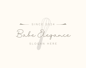 Elegant Whisk Bakery logo design