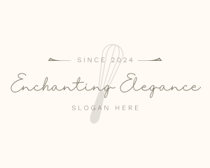 Elegant Whisk Bakery logo design