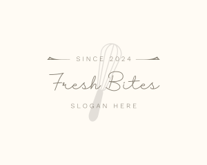 Elegant Whisk Bakery logo design