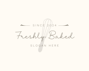 Elegant Whisk Bakery logo design