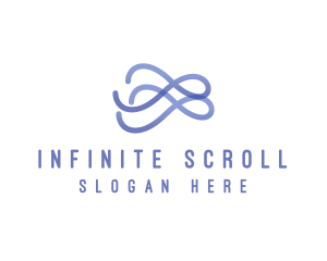 Infinity Loop Wave logo design