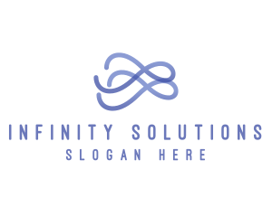 Infinity Loop Wave logo design