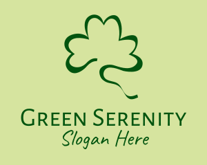 Lucky Shamrock Scribble logo design