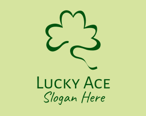 Lucky Shamrock Scribble logo design