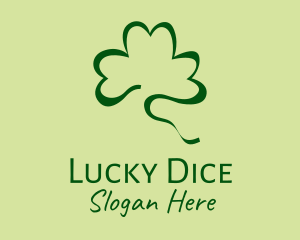 Lucky Shamrock Scribble logo design