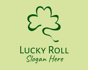 Lucky Shamrock Scribble logo design