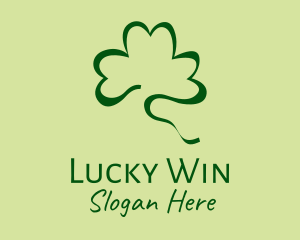 Lucky Shamrock Scribble logo design