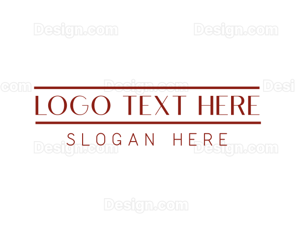 Thin Minimalist Wordmark Logo