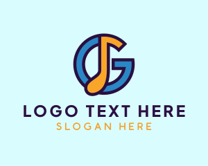Music Letter G  Logo
