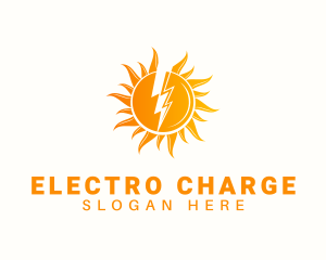 Solar Lightning Power logo design