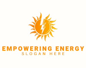 Solar Lightning Power logo design