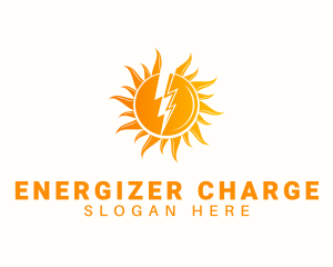 Solar Lightning Power logo design