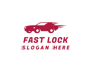 Red Fast Car logo design