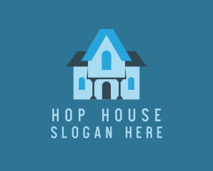 Blue Roof House logo design