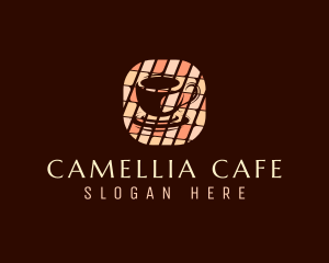 Cafe Coffee Cup logo design