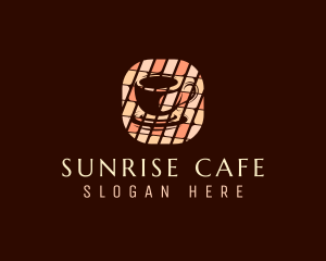 Cafe Coffee Cup logo design