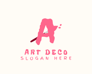 Art Paintbrush Paint logo design