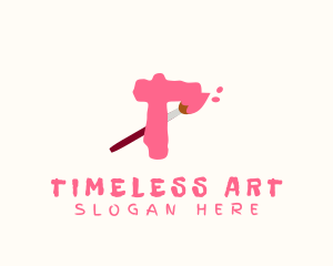 Art Paintbrush Paint logo design