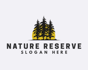 Pine Tree Woods Nature logo design