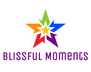 Abstract Rainbow Star logo