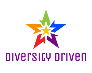 Abstract Rainbow Star logo design