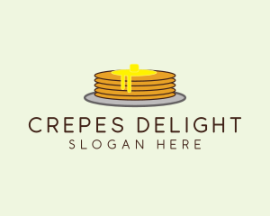 Diner Pancake Meal logo design