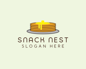 Diner Pancake Meal logo design