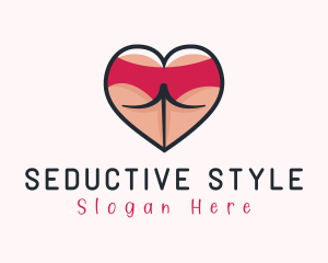 Sexy Lingerie Butt logo design