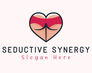 Sexy Lingerie Butt logo design