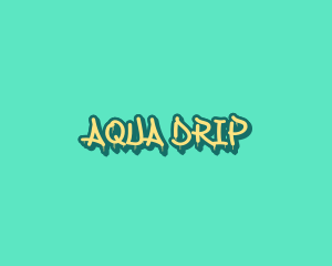 Mural Street Art Drip logo design