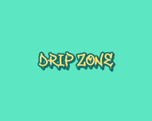 Mural Street Art Drip logo design