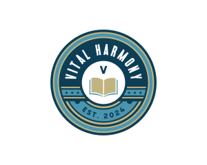 University Learning Book logo design