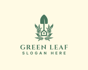 Garden House Shovel logo design