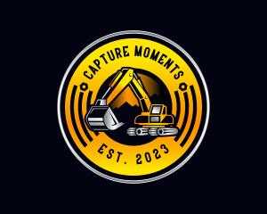 Machinery Excavator Construction logo