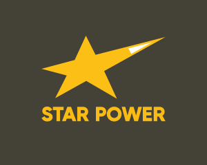 Golden Super Star logo design