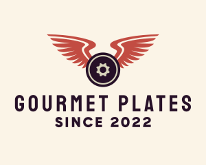 Weight Plate Wings logo design
