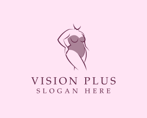 Plus Size Bikini Lingerie logo design