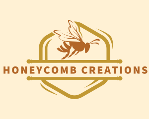 Bumblebee Insect Apiary logo design