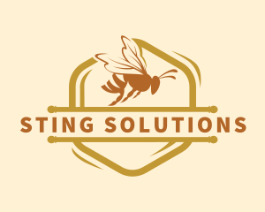 Bumblebee Insect Apiary logo design