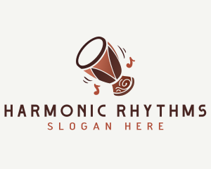 Tribal Drum Music logo design