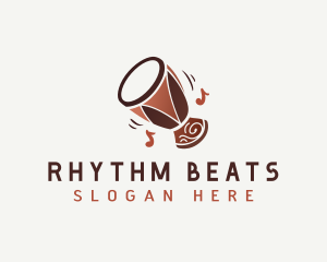 Tribal Drum Music logo design