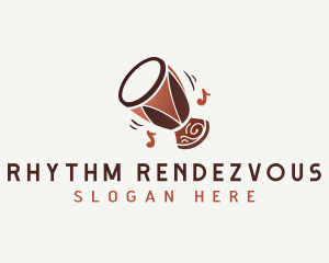 Tribal Drum Music logo design