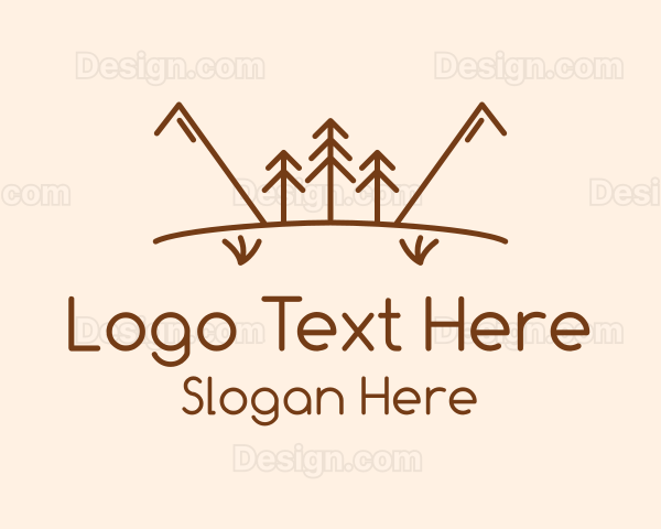 Minimalist Outdoor Travel Logo