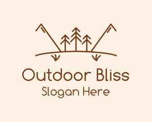 Minimalist Outdoor Travel  logo design