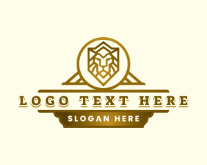 Elegant Regal Lion logo