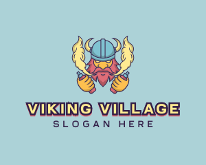 Vaping Viking Warrior logo